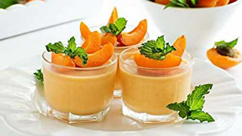 Dessert parfait à l'abricot : bon et délicat