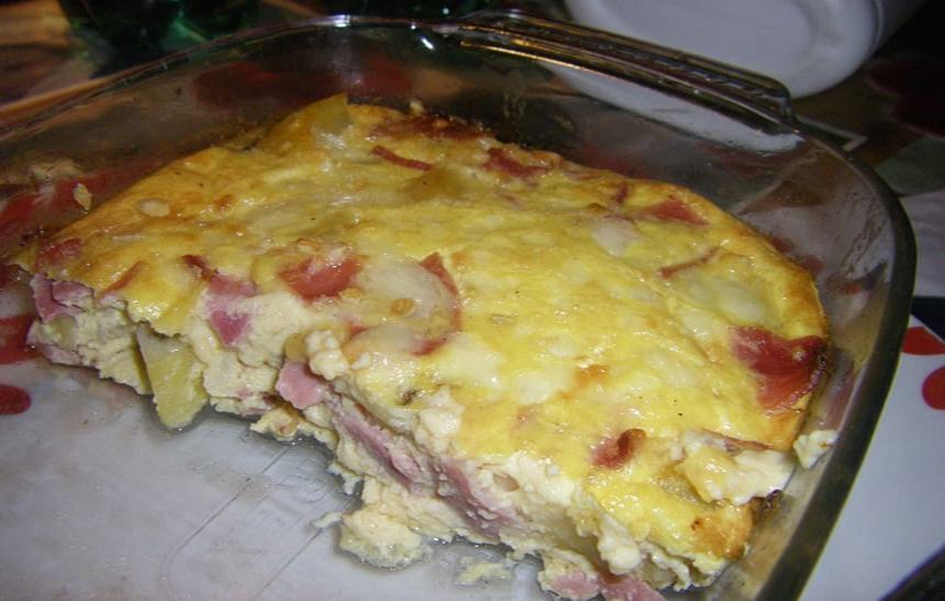 Frittata pommes de terre jambon