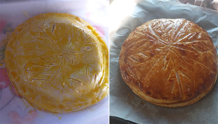 Galette des rois à la frangipane et au citron