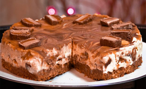 Gâteau au fromage à la barre Mars