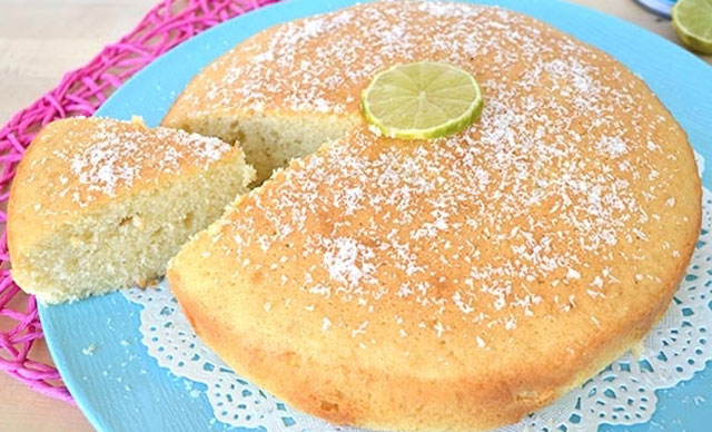 Gâteau au lait de coco et citron