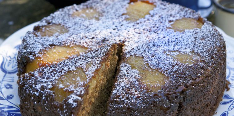 Gâteau au yaourt aux poires