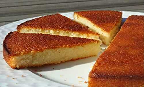 Gâteau aux blancs d'oeufs parfumé au Citron Vanille et Amande (rien que ça !)