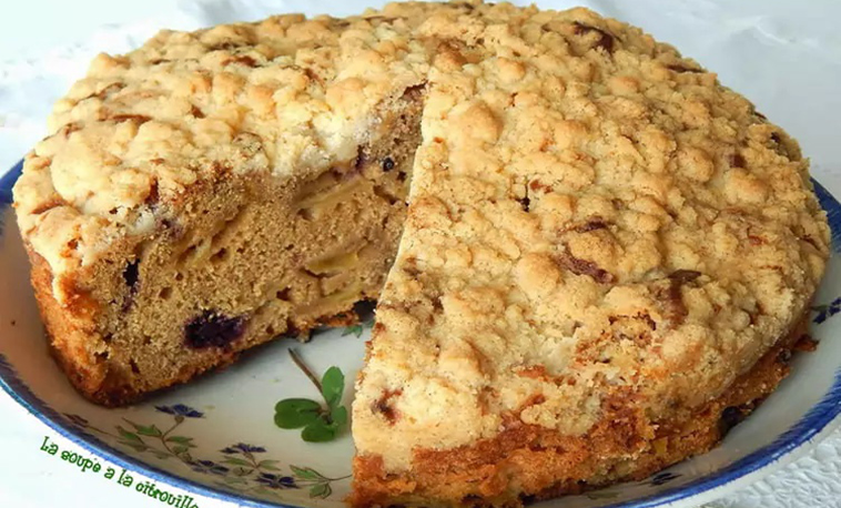 Gâteau Crumble aux Pommes Irlandais