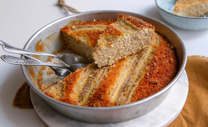 Gâteau fondant à la banane et noix de coco