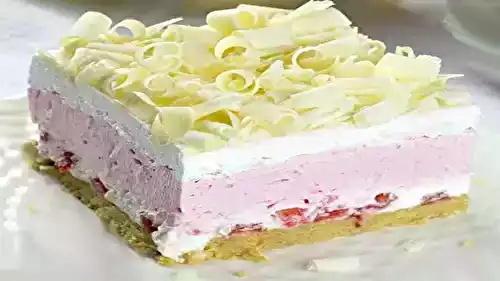 Gâteau fraise sans cuisson façon Lasagne