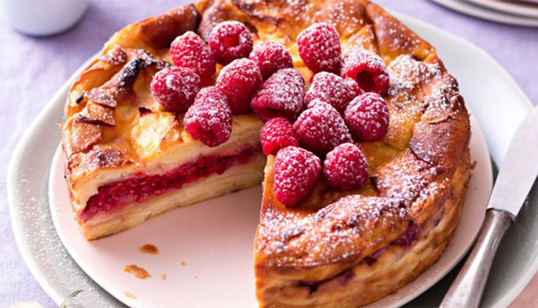 Gâteau invisible aux framboises