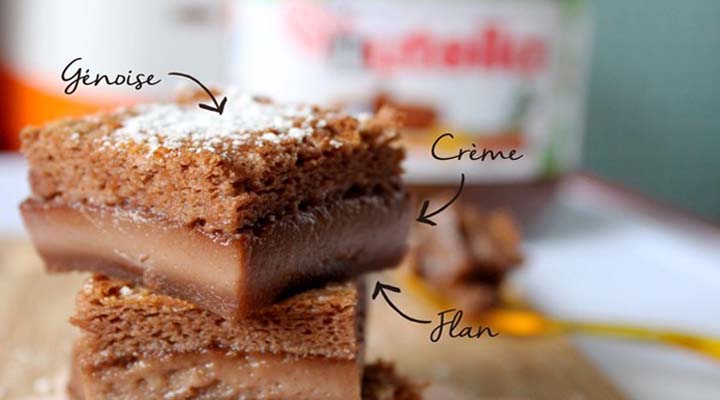 Gâteau magique au Nutella