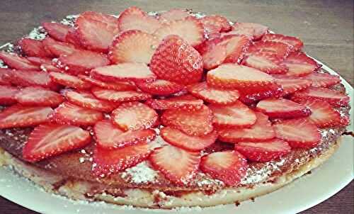 Gâteau magique aux fraises