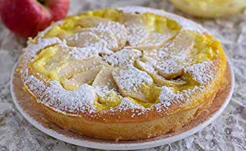 Gâteau moelleux aux pommes et à la crème