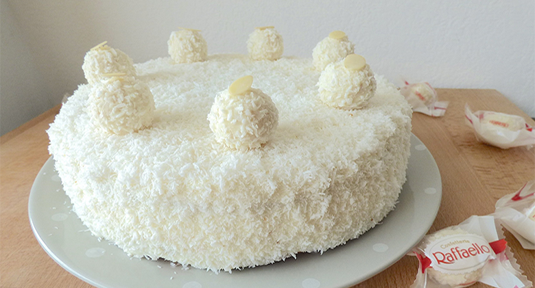 Gâteau Raffaello et noix de coco