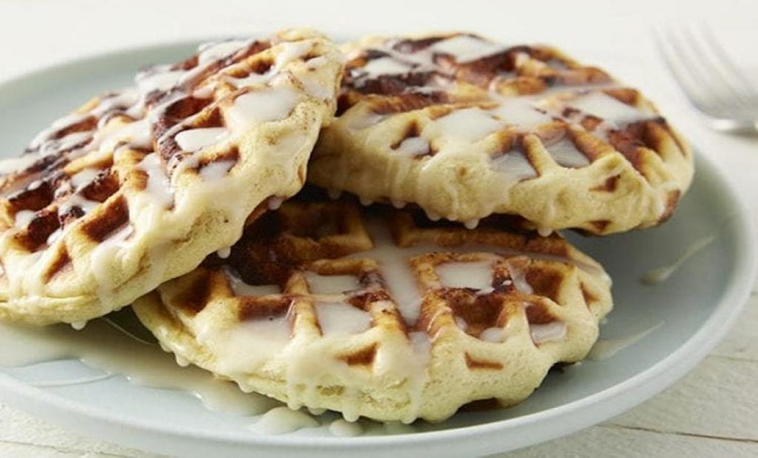 Gaufres façon brioches à la cannelle