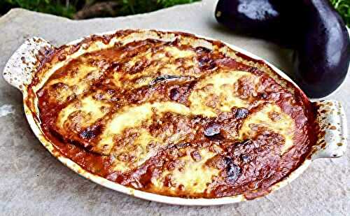 Gratin d'aubergines à la mozzarella