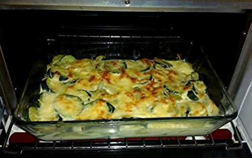 Gratin de courgettes rapide