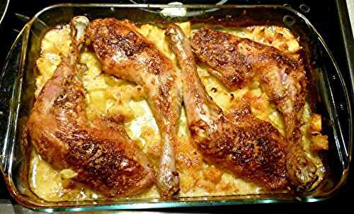 Gratin de cuisses de poulet