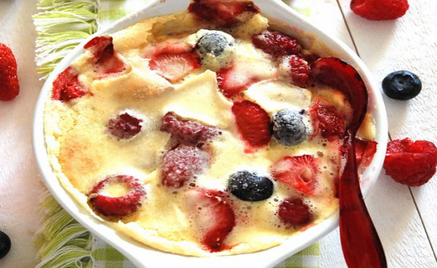 Gratin de fruits rouges