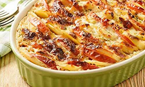 Gratin pommes de terre - tomates