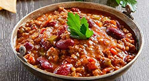 La meilleure recette de chili con carne