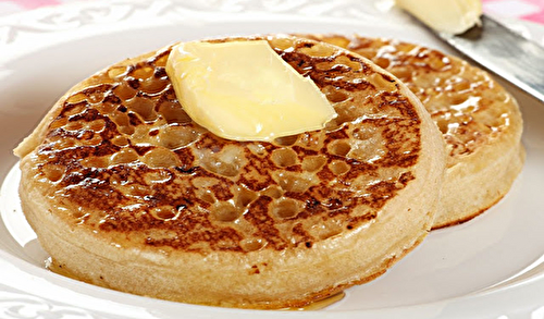 Le fameux crêpes "Crumpets" facile et rapide