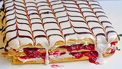 Millefeuille aux framboises recette facile