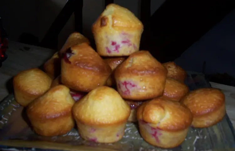 Mini muffins framboises et chocolat blanc