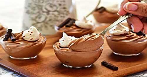 Mousse au chocolat, recette facile et inratable