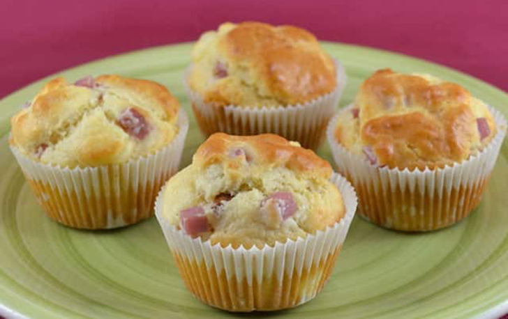 Muffins au Jambon et Kiri WW