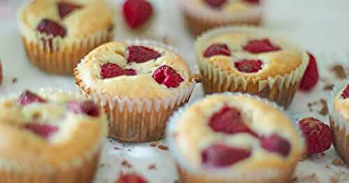 Muffins aux framboises ultra légers