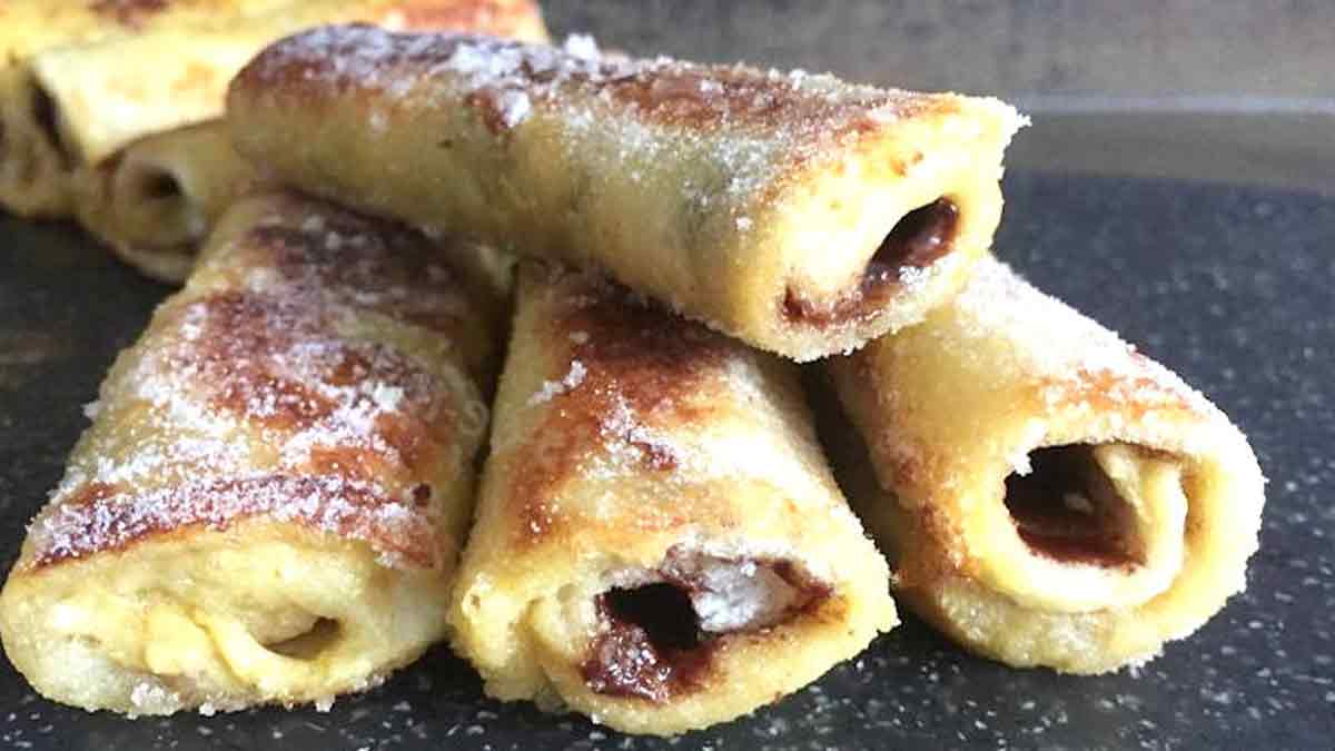 Pain de mie roulé au Nutella, préparer en 5 minutes