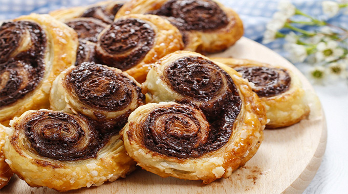 Palmiers au chocolat