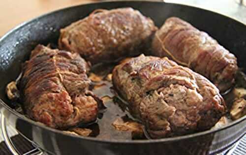 Paupiette de boeuf au vin rouge