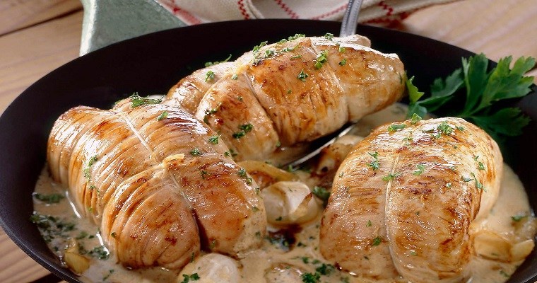 Paupiette de veau à la crème et au vin blanc