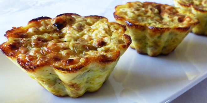 Petits flans poireaux-saumon