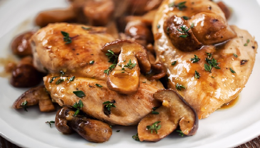 Poulet et champignon à la mijoteuse