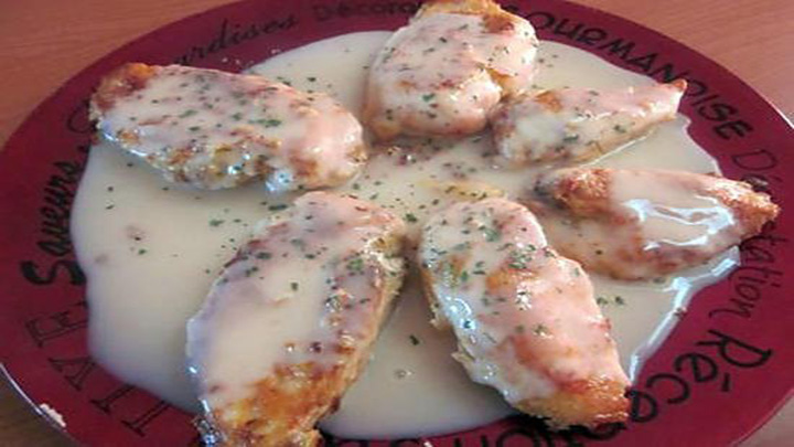 Poulet frit a la sauce citron / gingembre