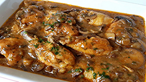 Poulet sauté chasseur