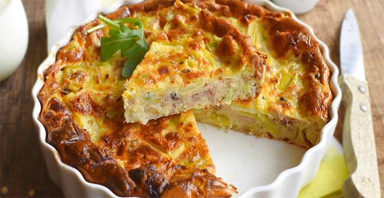 Quiche allégée au thon