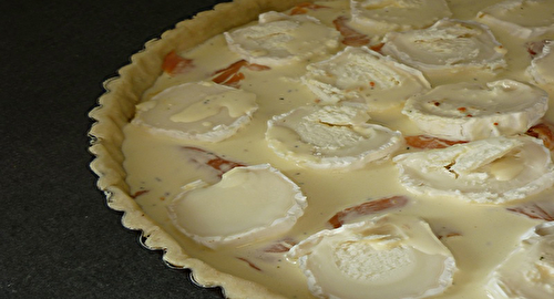 Quiche au chèvre et saumon fumé