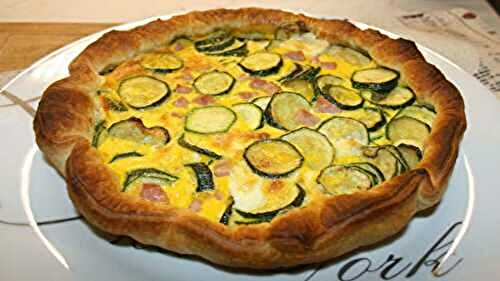 Quiche aux courgettes et mortadelle recette facile