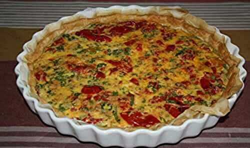 Quiche aux poivrons et chorizo c’est un pur bonheur