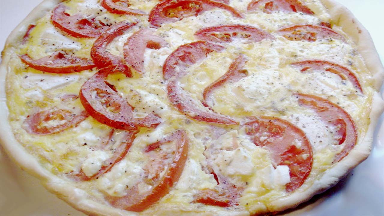 Quiche aux tomates et fromage de chèvre à l’italienne