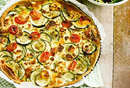 Quiche courgettes et chèvre