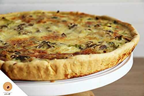 Quiche d’automne poires et noix et de fromage de chèvre