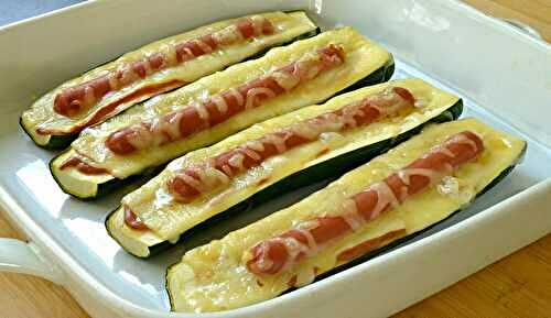 Recette courgettes hot-dog très savoureux