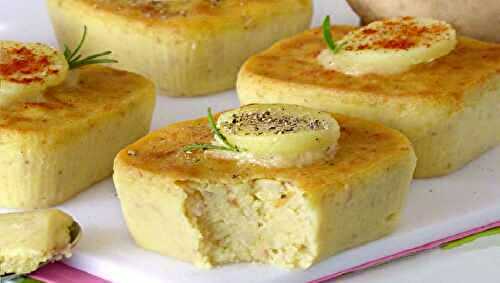 Recette flans de pommes de terre et de jambon