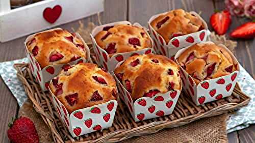 Recette muffins aux fraises et au mascarpone
