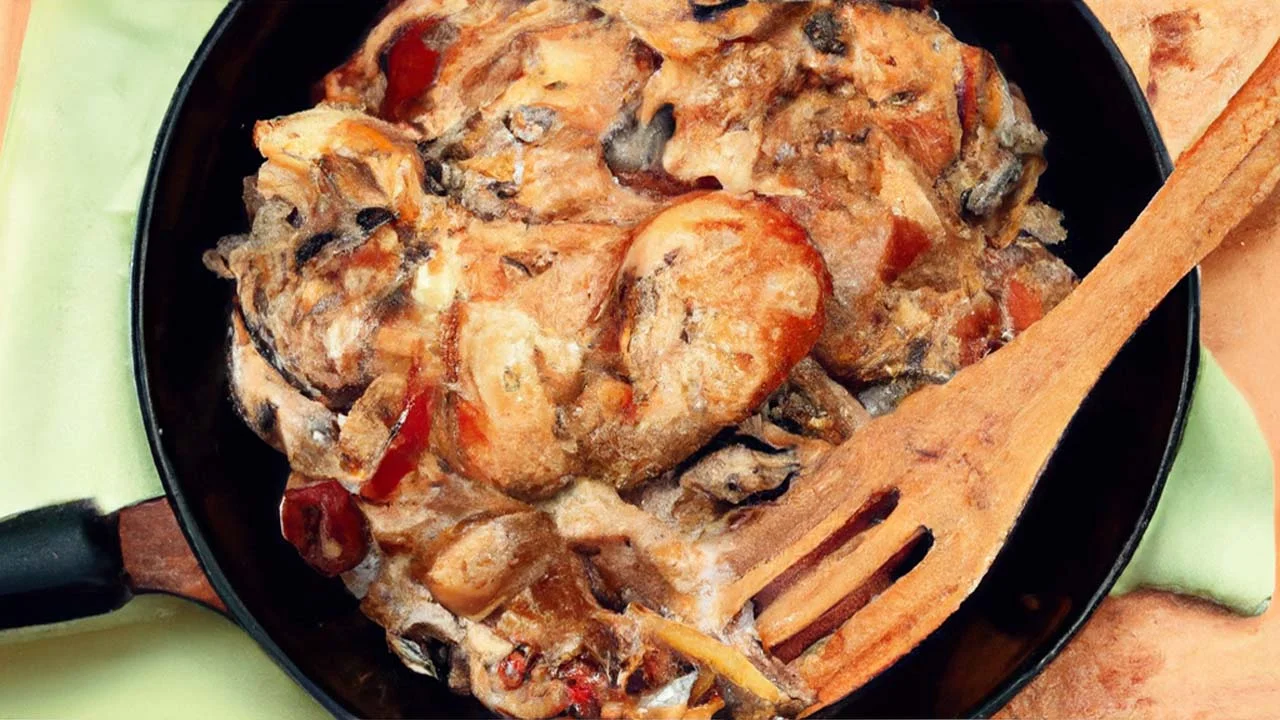 Recette poulet champignons, bacon et sirop d'érable -