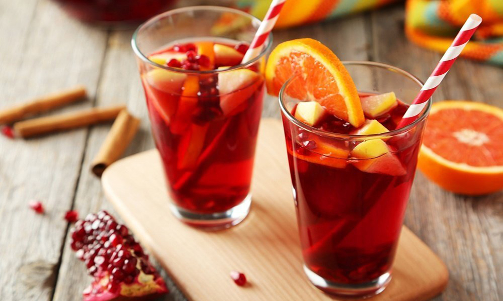 Sangria de Noël à la grenade