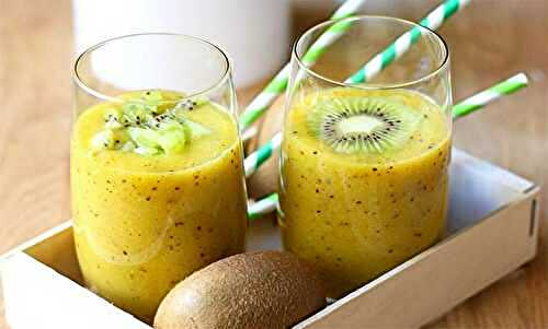 Smoothie vitaminé au kiwi et mangue