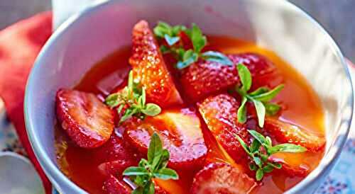 Soupe de fraises au citron